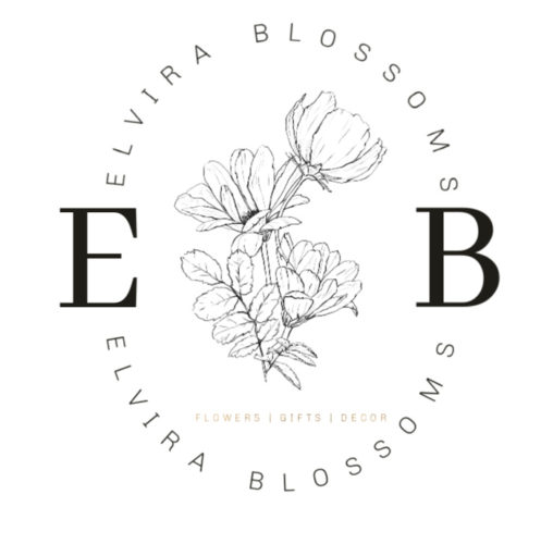 Elivria Flowers Logo Circle