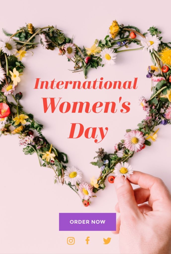 International Womens Day Email Marketing Sample Florist